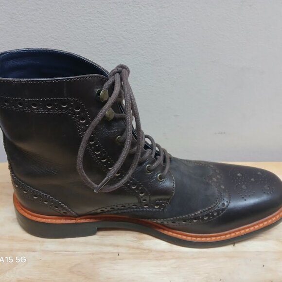Cole Haan Air Harrison Brown Wingtip Boot Leather Lace up C10756 Men\'s 8.5M main image 6